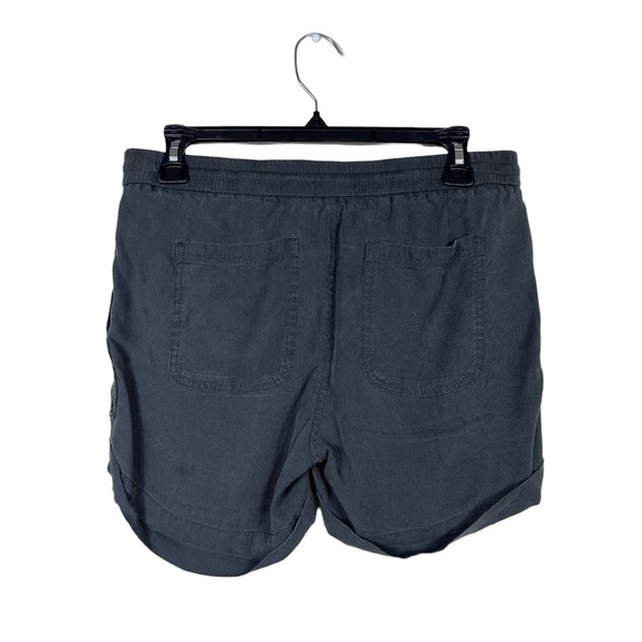 Lucky Brand Gray Lyocell Drawstring Waist Cuffed Shorts w/Pockets Size S - Picture 4 of 6